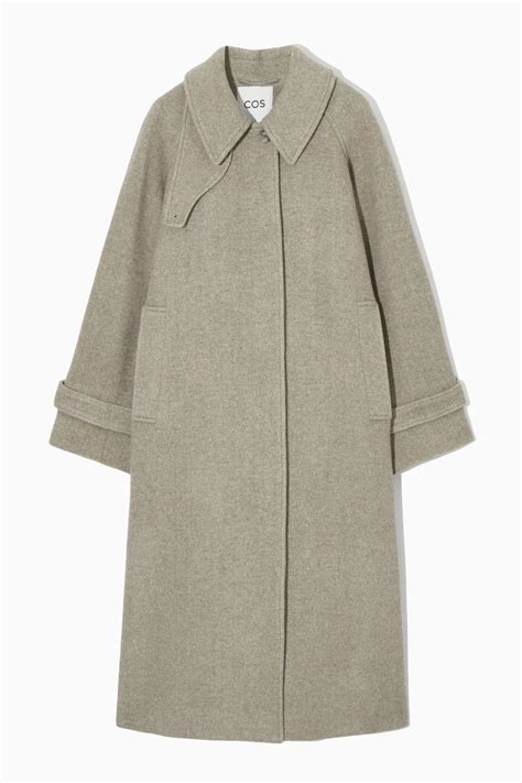 cos oversized rounded wool coat